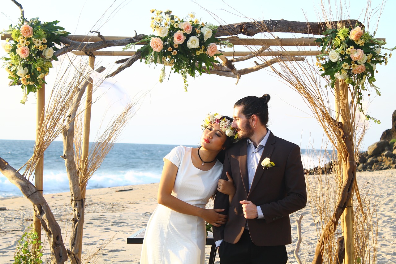 am strand heiraten